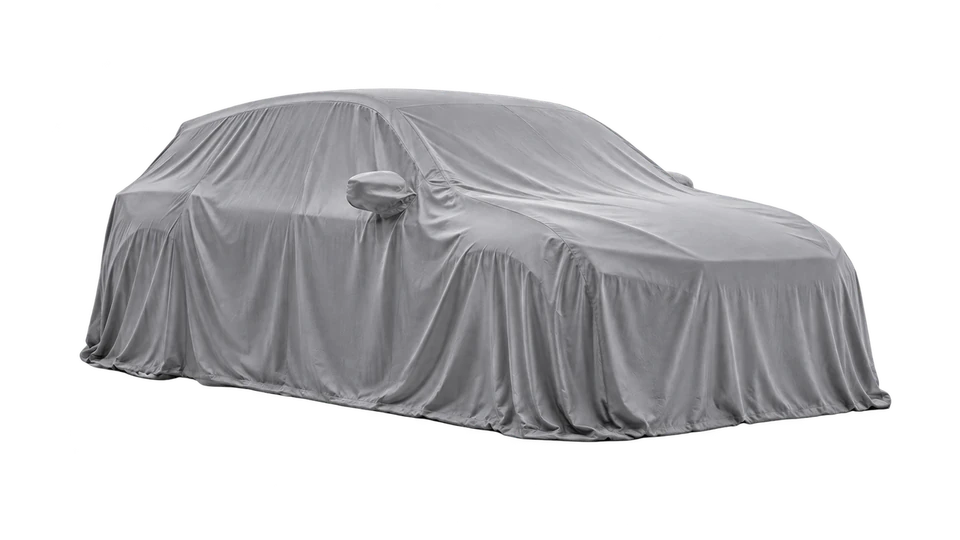 Mazda CX‑6e – ilustrační auto pod plachtou